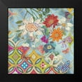 thumbnail image 2 of HUE and MI and Sangita 20x20 Black Modern Framed Museum Art Print Titled - Floral 2, 2 of 5