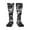 1 Black, variant on Seamless Pattern With Skulls print thigh-high socks, crafted for both men and women with a stretchy, high-opaque design perfect for daily wear