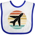 thumbnail image 3 of Inktastic Airplane Pilot Vintage Sunset Boys or Girls Baby Bib, 3 of 4