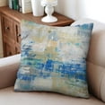 thumbnail image 4 of Effortless Elegance: Blue and Grey Abstract Art Pillow Covers, 16x16 Inch, Gallery Modern Decor - Set of 2, Perfect for Bedroom, Sofa, Living Room, 4 of 7