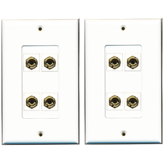 Speaker Wire Wall Plate