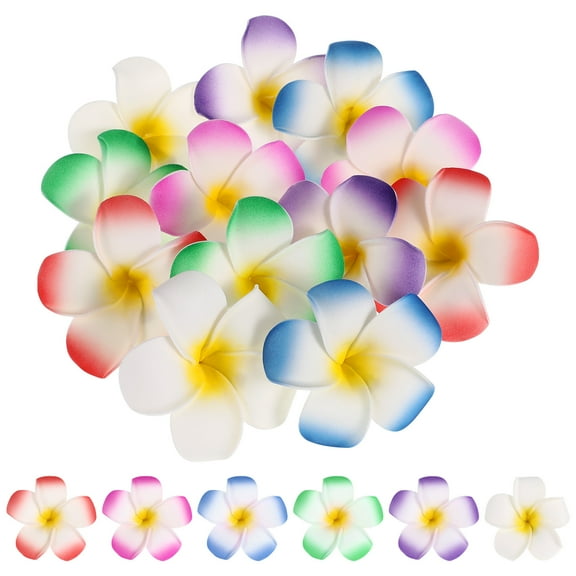 LEDMOMO 24 Pcs Hawaiian Headpiece Hair Clips Assorted Color for Women Daily Use