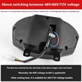 thumbnail image 6 of Strong LCD Meter High Display for Electric Tricycles 48V 60V 72V General Fit Easy Installation, 6 of 12
