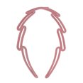 thumbnail image 1 of Ofertas Únicas 1 Pc Banda Diagonal Cuadrada Frosted Linda para Mujeres Rosa, 1 of 6