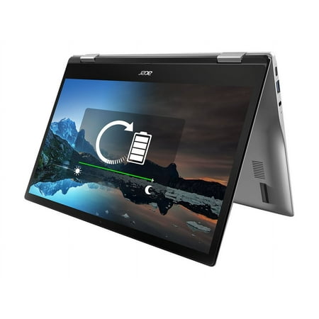 Acer Chromebook Enterprise Spin 513 R841LT - Flip design - Snapdragon 7c - Kryo 468 / up to 2.4 GHz - Chrome OS (with Chrome Enterprise Upgrade) - Qualcomm Adreno 618 - 8 GB RAM - 128 GB eMMC - 13.3" IPS touchscreen 1920 x 1080 (Full HD) - Wi-Fi 5 - 4G LTE - steel gray - kbd: US