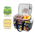 thumbnail image 2 of FORMRS Insulated Cooler Bag 24 Cans Capacity Soft Leakproof Lunch Box with Side Pockets, Art Triangles, 2 of 7