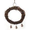 thumbnail image 1 of Juguetes para masticar loros - 7.8 inPet Bird Vine Rattan Swing Hanging Climbing Chew Bite Cage Ring Toy para loros medianos y pequeños, 1 of 3