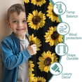 thumbnail image 3 of Blackout Kids Curtains,Black Sunflower Childrens Insulated Curtains Set Of 2,Bedroom Essentials,Toddler Room Decor 42x84in(106x213cm), 3 of 4