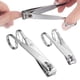 thumbnail image 3 of Tijeras para uñas, juego de tijeras para uñas EZ Grip, tijeras para uñas y uñas de acero al carbono para hombres y mujeres, mango largo con estuche de metal, juego de 3 piezas (pequeño y grande + lim JAMW Sencillez, 3 of 5