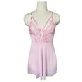 thumbnail image 6 of Teissuly Sexy Women Lingerie Lace V-Neck Camis Bowknot Mesh Temptation Underwear Sleepwear Nightdress, 6 of 7