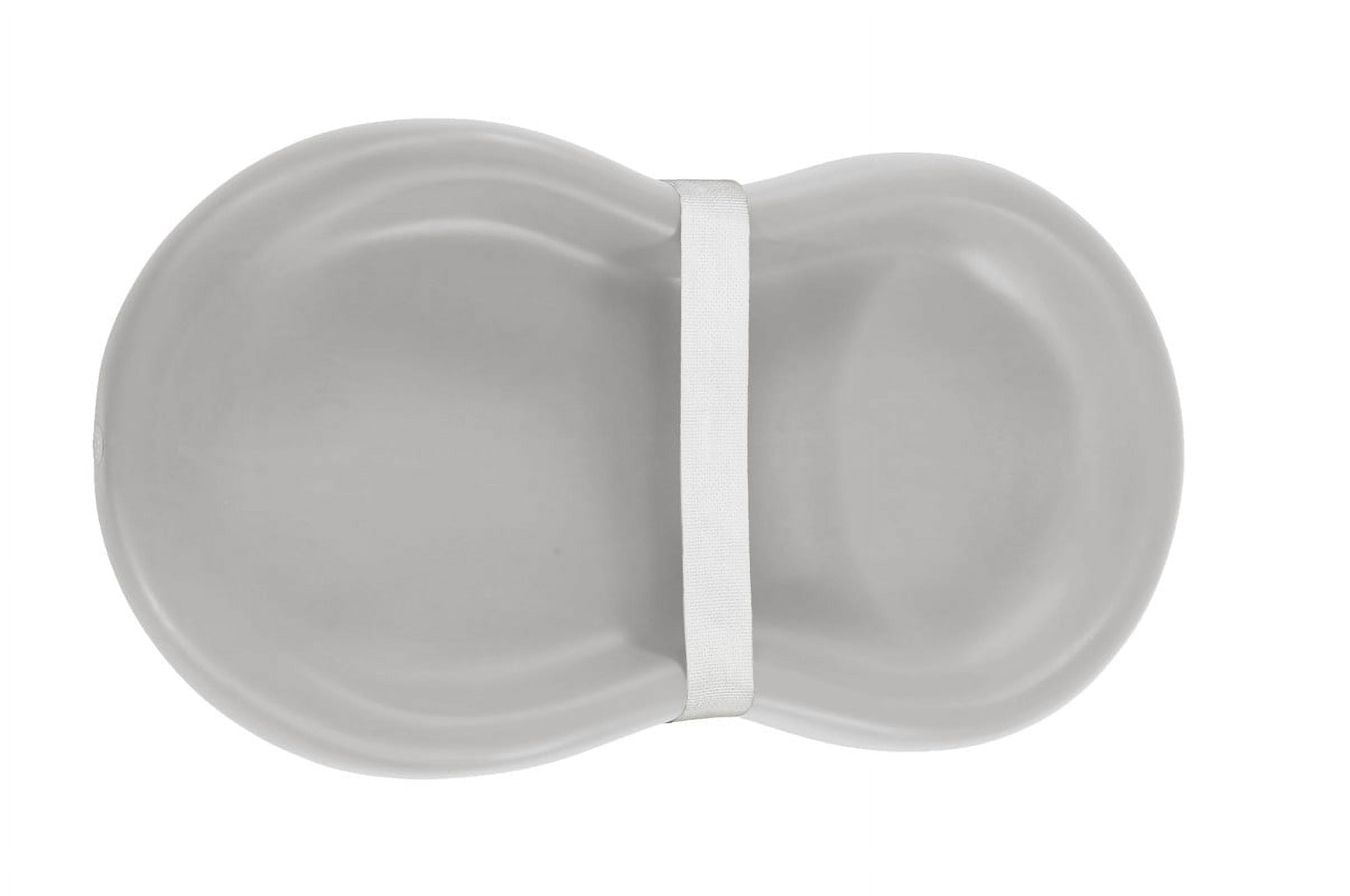 Peanut® Changer – The Original Made in USA Easy-to-Clean Changing pad and The only Shell Over Foam, Fully impermeable to Fluid - Gray