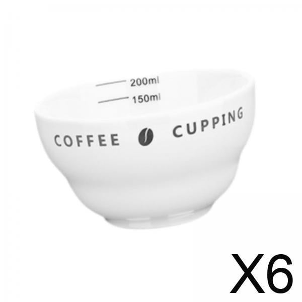 Taza de café expreso,Taza de café 200ML Accesorios para café expreso,Taza medidora de cerámica para café entusiastas del café,Taza de evaluación de café para baristas Tazón