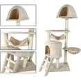 thumbnail image 4 of Confote 57 inch Cat Tree Multi-Level Cat Condo with Scratching Posts Kittens Activity Tower Pet Play House Furniture, 4 of 10