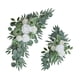 thumbnail image 5 of Juego de 2 guirnaldas de flores artificiales para boda, arco de flores artificiales rústico colgante Estilo C, 5 of 9