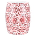 thumbnail image 4 of SAFAVIEH Sebryna 18" Modern Moroccan Ceramic Garden Stool, Blue/White, 4 of 4