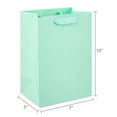 thumbnail image 2 of Large Mint Gift Bags, 7" x 10", 3 Count, by Way To Celebrate, 2 of 6