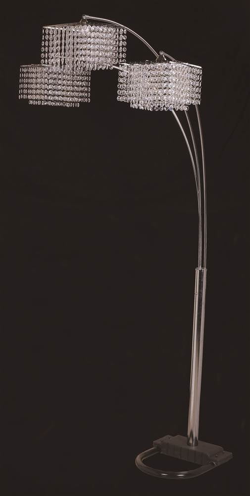 Ore International Inc 3 Crystal Inspirational Floor Lamp