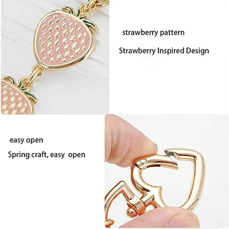 ✪ Strawberry Purse Strap Extender Bag Extender Chain for Handbags