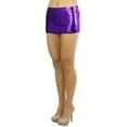 thumbnail image 3 of ToBeInStyle Women's Sequined Mini Skirt - Purple, 3 of 7