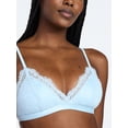 thumbnail image 4 of Joyspun Women's Bridal Lace and Satin Triangle Bralette, Sizes XS-XXXL, 4 of 5