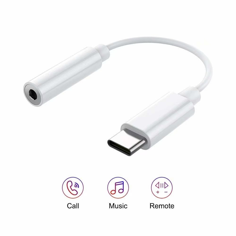 USBC to 3.5 mm Headphone Jack Adapter, Type C to 3.5mm Audio Aux Adapter Converter Compatible