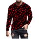 thumbnail image 2 of Ceisia Men's Fashion Printed Sports Fitness Long Sleeve Gift Casual Round Neck Top, 2 of 5