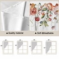 thumbnail image 5 of Swag Valance Curtains for Windows, Pink Floral Light Filtering Kitchen Curtains with Rod Pocket, Spring Pastoral Botanical Wildflowers Leaves Window Treatment Valances for Living Room, 36x36 - 2 PCS, 5 of 9