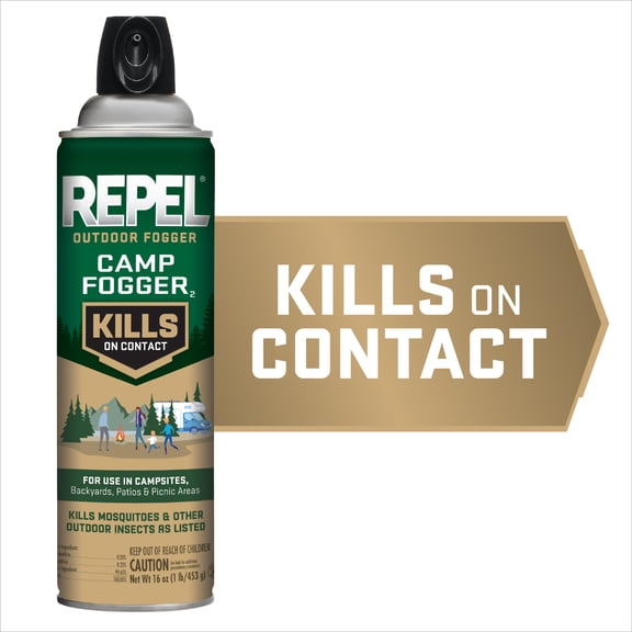 Repel Outdoor Fogger Camp Fogger, Kills Mosquitoes and Other Outdoor Insects, 16 oz