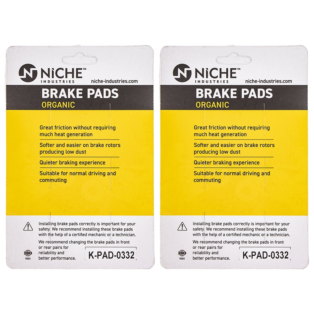 送料無料 百貨店 Set Pad Brake Organic Complete Niche for ZX14 Ninja Kawasaki ファンデーション