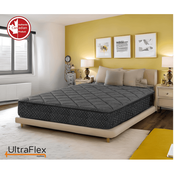 UltraFlex SleepScape Luxe Hybride : Matelas Orthopédique, Écologique Haute Performance avec Support de Posture et Design Hypoallergénique Mousse Certifiée CertiPUR-US (Fabriqué au Canada)