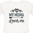 thumbnail image 4 of Inktastic My Mema Loves Me Girls Girls Long Sleeve Baby Bodysuit, 4 of 5