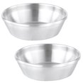 thumbnail image 3 of 2 Pcs Assiette Multi-Usage Soucoupe à Assaisonnement Assiette Apéritif Plat en Acier Inoxydable, 3 of 9