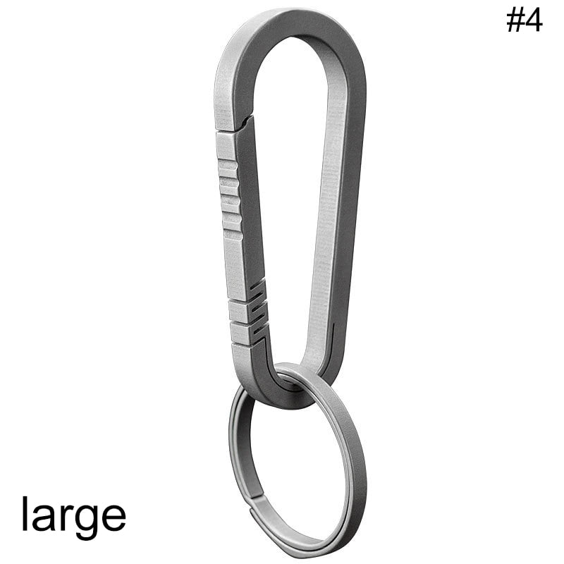 Anti Rust Split Rings for Keys Outdoor EDC 3 PCS Super Lightweight Durable Titanium 28mm Key Chain Ring 