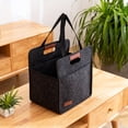 thumbnail image 6 of Less Spills On the Go SomWiBe Felt Drink Carrier Tote, Foldable Drinks Carrier with Divider Pocket for Travel, 6 of 6