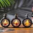 thumbnail image 4 of MAIMAI-decoraciones navideñas para ventanas, luz nórdica Vintage en blanco y negro, decoración navideña personalizada, Mini luz de mesa redonda colgante, 4 of 4