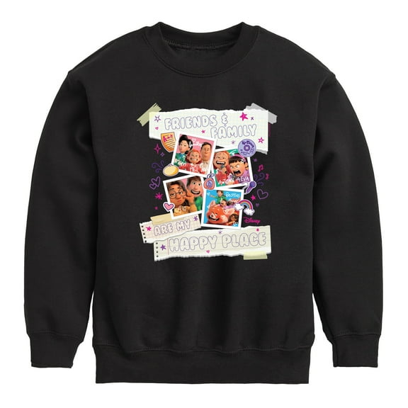 Turning Red - Friends Family Happy Place - Youth Crewneck Fleece Sweatshirt