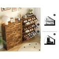 thumbnail image 6 of RichYa Shoe Cabinet with 3 Flip Drawers, Freestanding Shoe Rack for Entryway, Hallway, Living Room,Antique Colour, 6 of 10