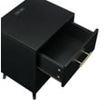 thumbnail image 2 of Bika Hom ET1017B Modern Mid-Century Night Stand, Black, 2 of 7
