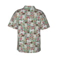 thumbnail image 4 of Russell Terrier Dogs Rose Flower Floral Men'S 3d Print Casual Button Down Shirts, Novelty Hawaiian Short Sleeves Xl, 4 of 7