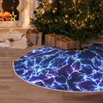 thumbnail image 5 of Bingfone Christmas Tree Skirt Mat Christmas Decoration Interior 36" -Blue Lightning1, 5 of 6