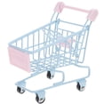 thumbnail image 1 of Miniature Shopping Cart Small Trolley Toy Desktop Storage Organizer Photo Prop, 1 of 8