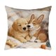 thumbnail image 2 of Uuiauoio Cute Animals Decorative Throw Pillow Cover , Animals Family Animals Outdoor Pillow Cases Square Standard Cushion Cover for Sofa Couch Bed Car 17.72x17.72 inch, 2 of 6