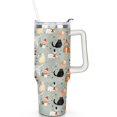 thumbnail image 2 of Christmas Green Cats and Dogs 40 Oz Tumbler with Handle Lid and Straw Stainless Steel Double Walled Vacuum Insulated Cup Merry Christmas Gifts Tumbler for Women Men Friends Outdoor Indoor, 2 of 6