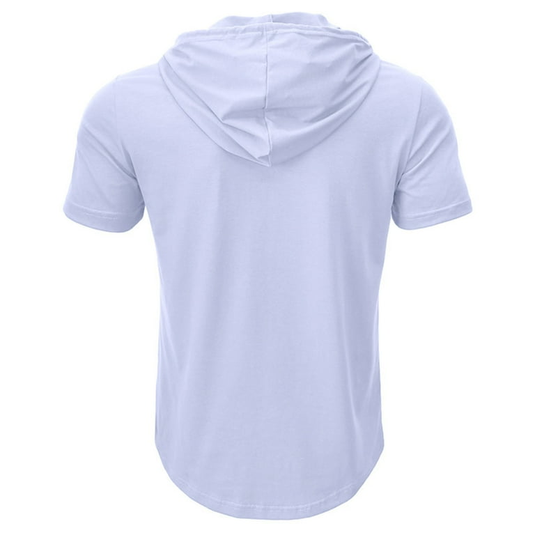 Blank short sleeve hoodie sale
