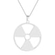 thumbnail image 2 of Collar de acero inoxidable con colgante de peligro radiactivo A collares, 2 of 3