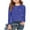 C-Blue265, variant on JIAYUE Kids Girls Tops Sequins Solid Color Long Sleeve Crew Neck Pull-On Classic Fit T Shirt For Child Stylish Urban Tops
