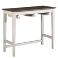 thumbnail image 2 of Furniture of America Tryst 3-Piece Wood Bar Table Set, White and Gray, 2 of 5