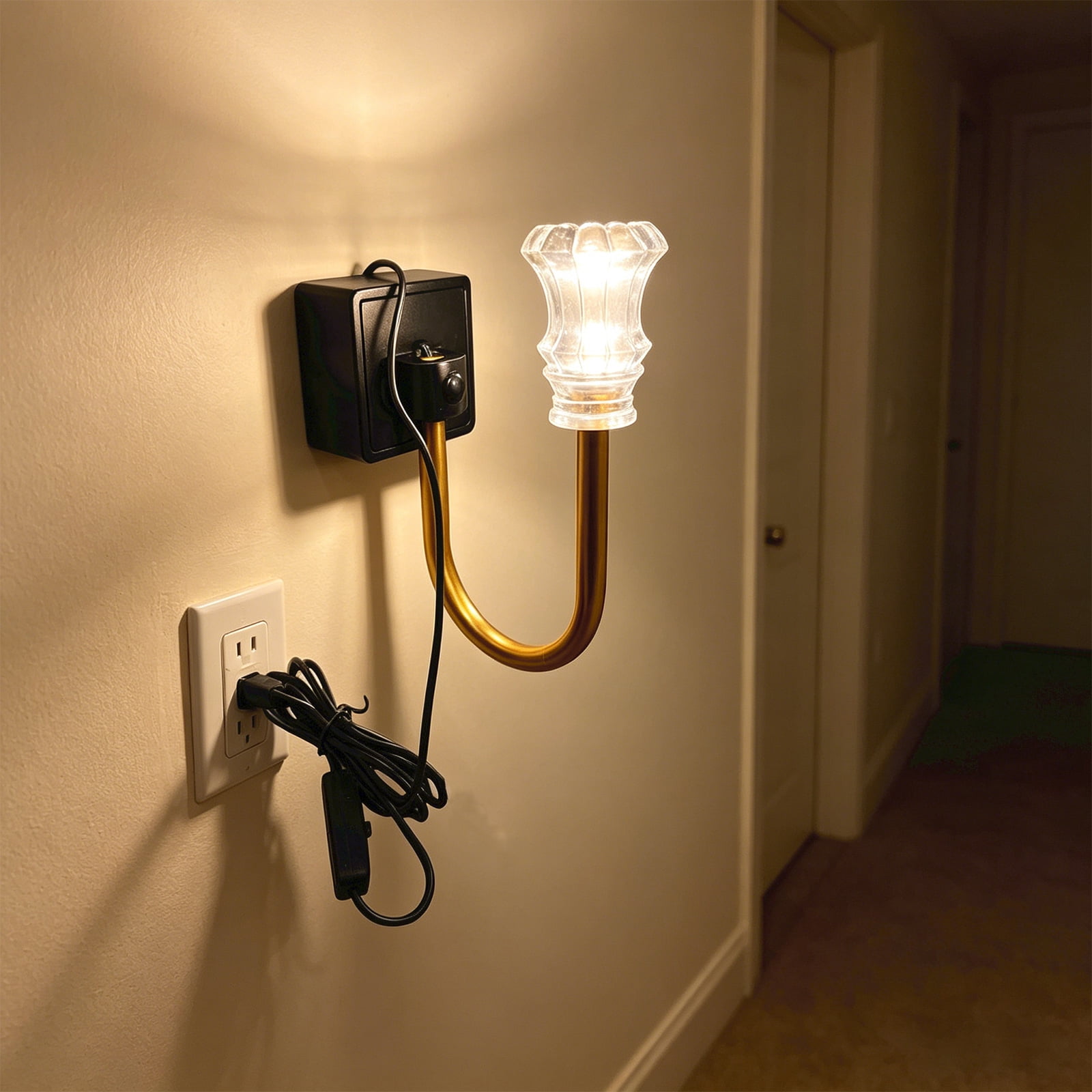 Night Lights Plug into Wall, Dimmable Night Light Pulg in, Diamond Automatic Night Lights with Auto Light Sensor, Adjustable Brightness 3000K LED Night Light, for Bedroom Hallway,5.9*6.7 In,2pc.