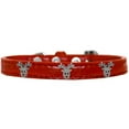 thumbnail image 1 of Reindeer Face Widget Croc Dog Collar Red Size 20, 1 of 1