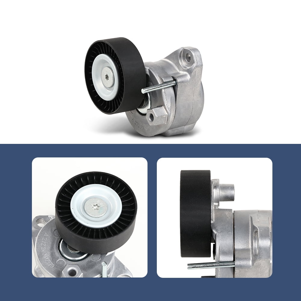PIT66 Engine Drive Belt Tensioner & Idler Pulley Serpentine Belt kit Fit for Mercedes-Benz